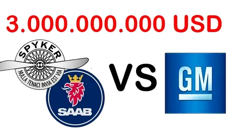 Scandalul Saab continuă: Spyker dă în judecată GM pentru 3 miliarde de dolari daune!
