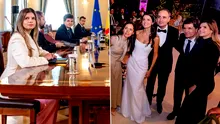 Ana-Maria Geană, fotografie alături de președinte la nunta lui Nazare. Consiliera în ROZ a atras toate privirile
