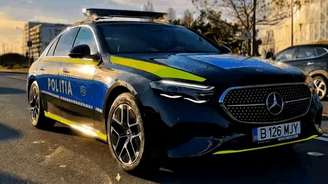 Poliția Capitalei își modernizează flota. Mercedes-Benz E-Class și Hyundai Kona, folosite deja în misiuni