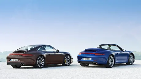 Primele imagini oficiale cu Porsche 911 Carrera 4 şi Carrera 4S