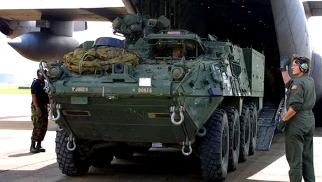 Vecinul de la sud al României se întărește: Bulgaria primește primele vehicule blindate Stryker
