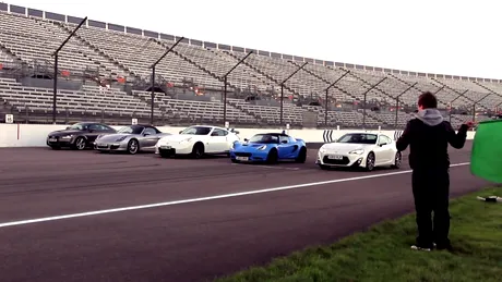 VIDEO: Liniuţă cu cinci maşini sport cu pedigree. Care câştigă?