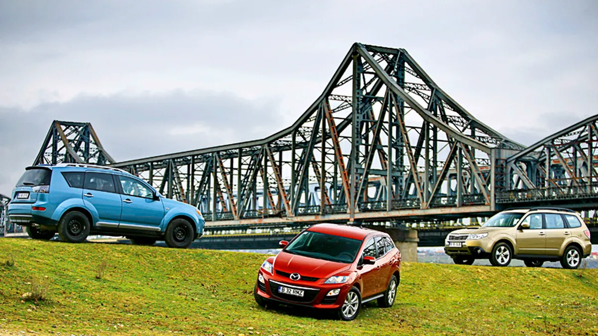 Mazda CX-7 vs Mitsubishi Outlander vs Subaru Forester