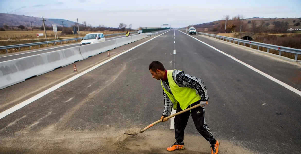 Restricţii pe autostrada A1 la intrarea în Capitală