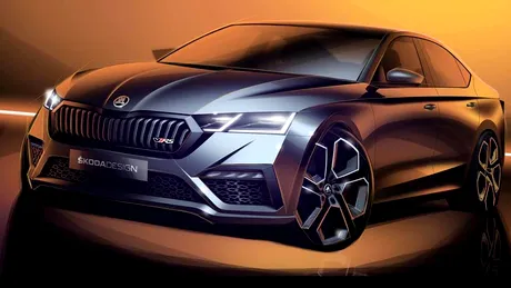 Imagini cu noua Skoda Octavia RS. Mașina preferată a familiștilor primește mai multă sportivitate - FOTO
