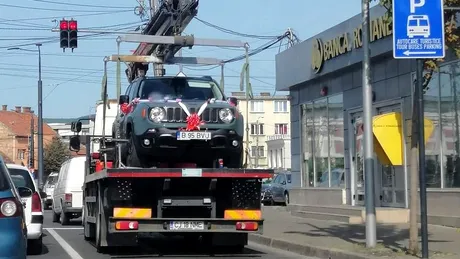 Autoritățile din Cluj nu iartă. Au ridicat mașina miresei, parcată neregulamentar