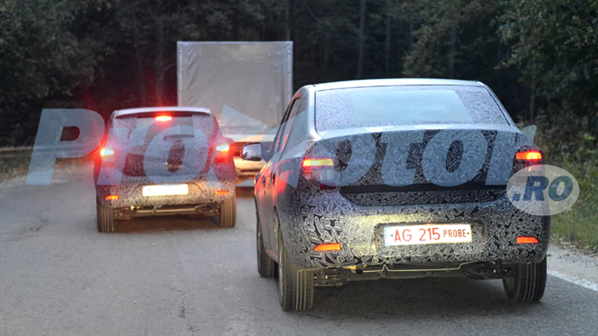 FOTO SPION: Noile Sandero, Logan şi Sandero Stepway, surprinse la teste în România