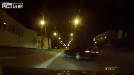 Liniuţă fatală în miez de noapte. VIDEO