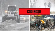 România, înghițătă de VISCOL! Cod roșu în 11 județe unde va ninge năprasnic. Vortexul polar a fost puternic perturbat în stratosferă