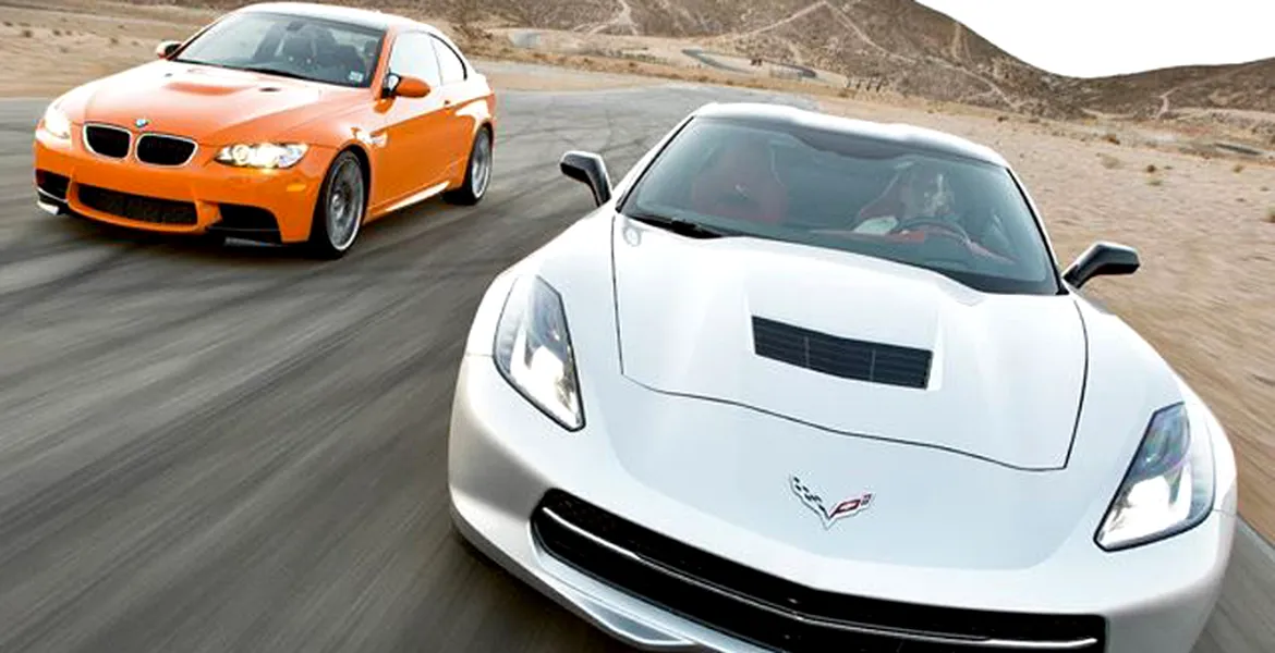 Confruntare germano-americană: BMW M3 dă piept cu Corvette Stingray