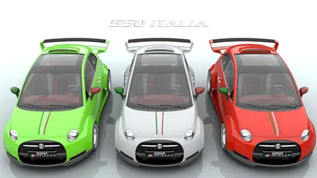 Fiat 550 Italia: Fiat 500 cu motor de Ferrari