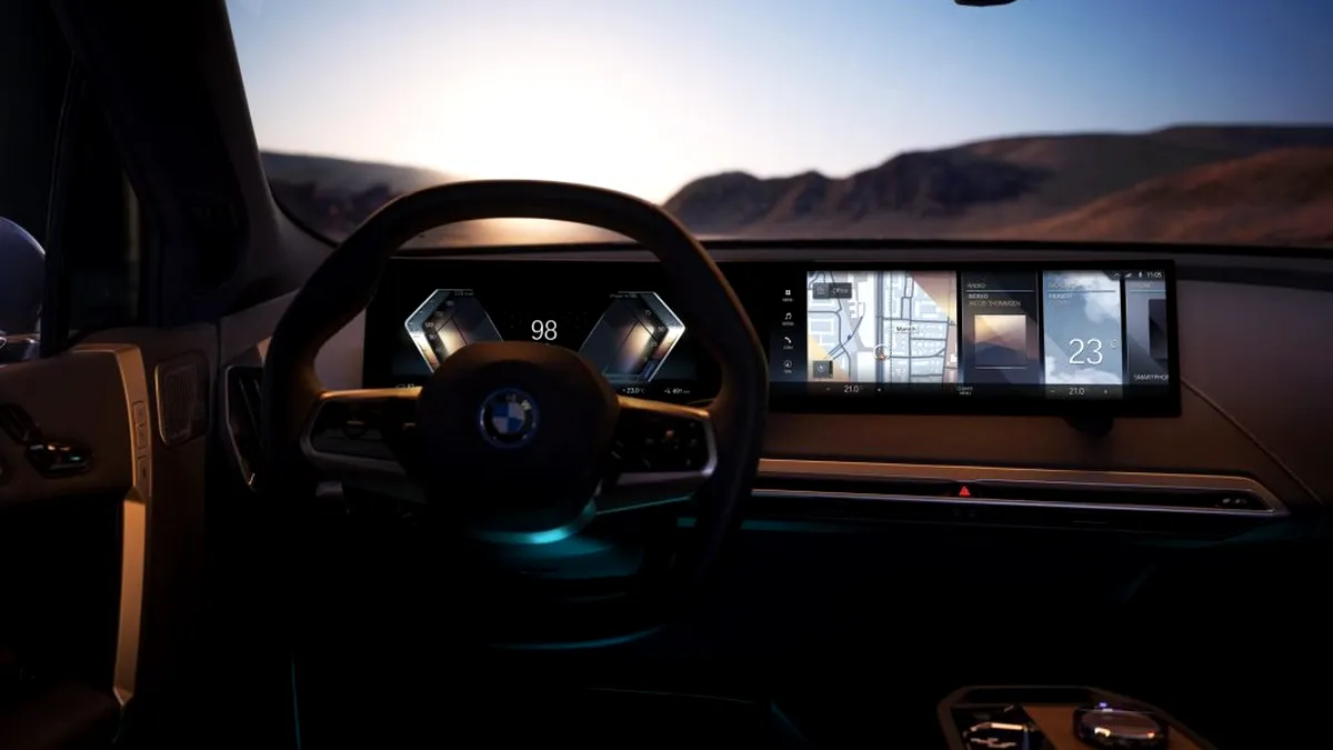 BMW reinventează interfața iDrive. BMW iX este vehicul de lansare