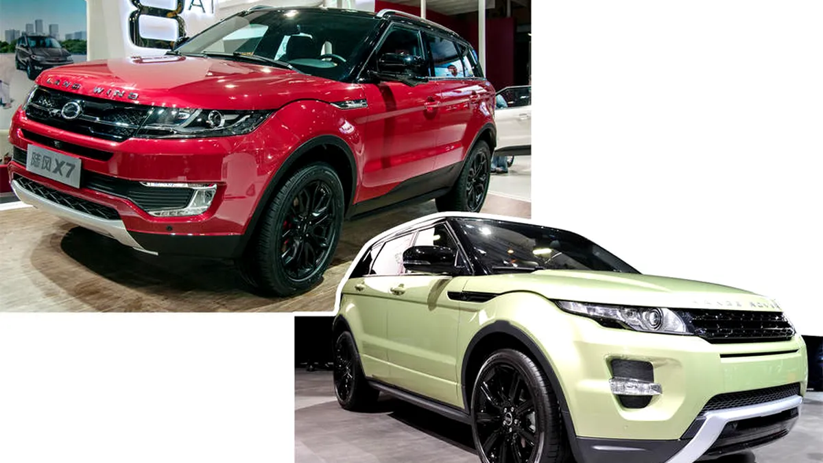 Jaguar a câştigat un proces cu o companie din China care producea o copie identică a lui Range Rover Evoque