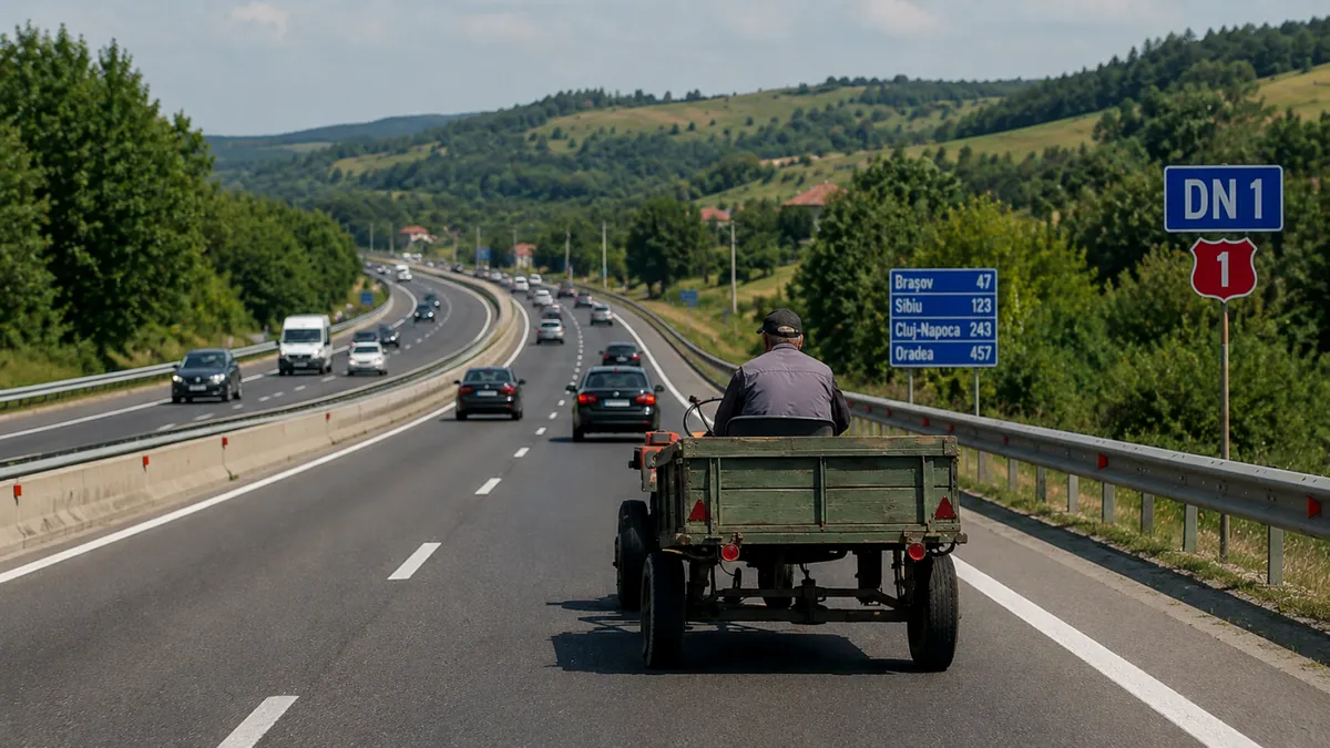 2026: Ce se întâmplă dacă circuli cu motocultorul pe un Drum Național. Contează dacă ai permis auto?