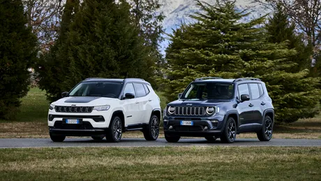 Jeep prezintă noile modele Renegade și Compass cu motorizări e-Hybrid