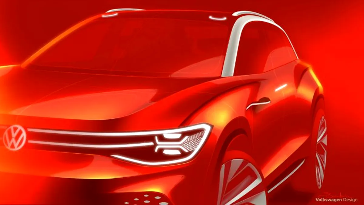 Primele imagini teaser cu Volkswagen ID Roomzz, SUV-ul electric de mari dimensiuni - FOTO