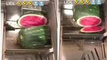 Un brașovean și-a feliat pepenele în aparatul pentru tăiat pâine. Imagini virale!