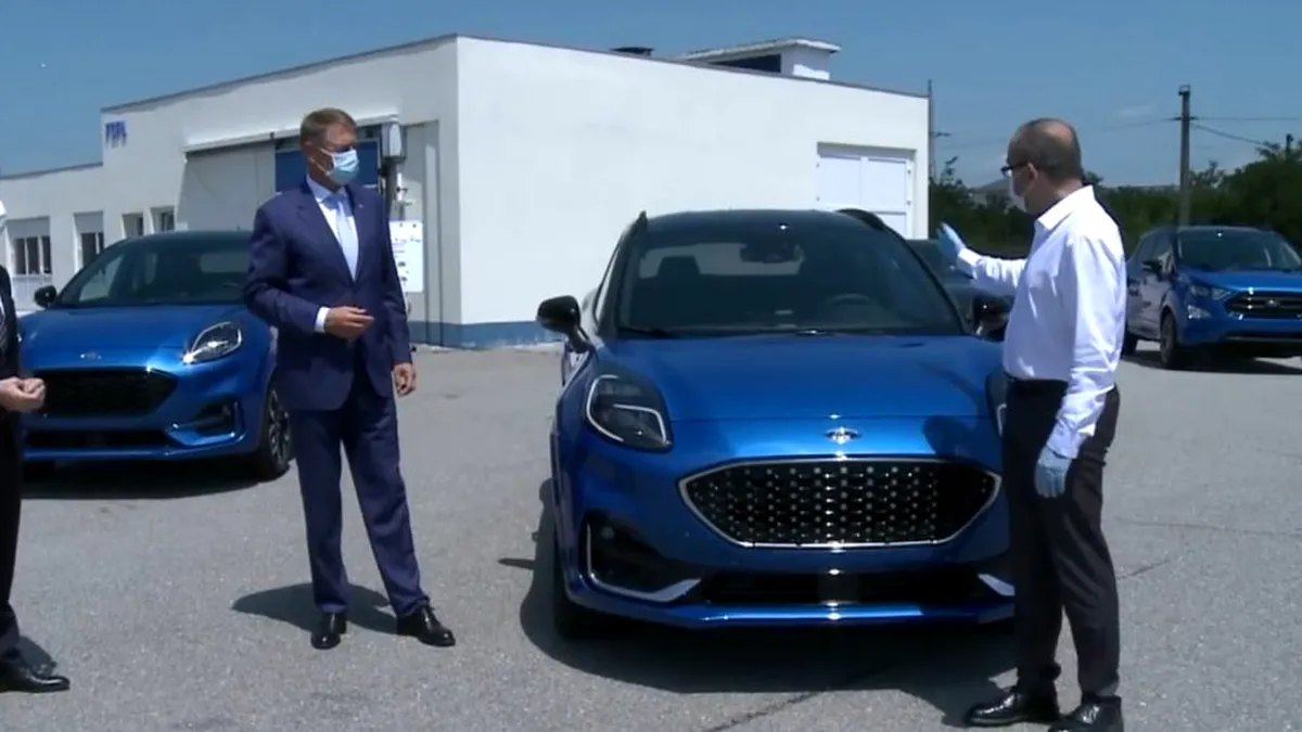 Președintele Klaus Iohannis a testat noul Ford Puma