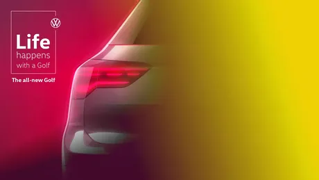 Teaser cu noul Volkswagen Golf, înainte de lansarea de pe 24 octombrie - FOTO