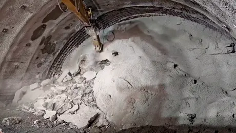 Moment important pentru Autostrada A1. Au început săpăturile pentru tunelul de la Robești