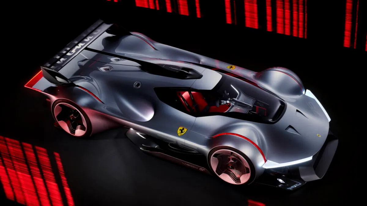 Ferrari dezvăluie prototipul Vision Gran Turismo: 0-200 km/h în mai puțin de 5 secunde