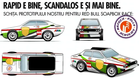 Dacia 1310 de UN CAL-PUTERE va alerga la Red Bull Soapbox sub pilotajul Napoca Rally Academy