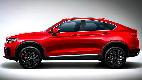 Geely a construit Tugella, un SUV coupe cu care vrea să bată BMW X4