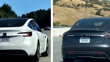 Două Tesla Model 3 fără oglinzi ne fac să ne întrebăm ce mai testează Elon Musk – VIDEO