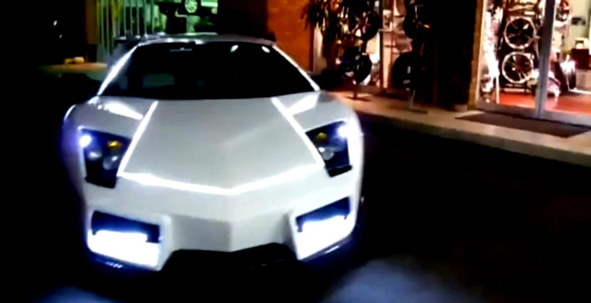 Evadat din film: Lamborghini decorat în stilul Tron: Legacy