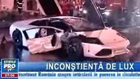 Lamborghini Murcielago - accident grav pe Calea Dorobanţi