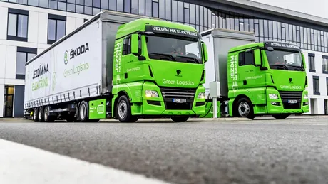 Skoda testează camioane electrice în logistica internă