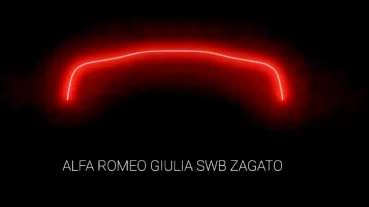 Alfa Romeo prezintă primul teaser cu viitorul Giulia SWB Zagato