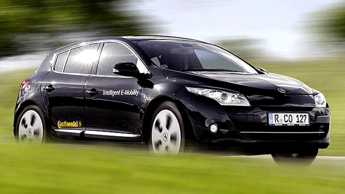 Continental, de la pneuri la maşini electrice: prototip de Renault Megane electric