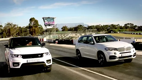 VIDEO: Liniuţă între BMW X5 M50d şi Range Rover Sport V8