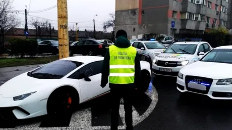 Poliția căuta acest Lamborghini furat în Germania. Cum a ajuns în România?