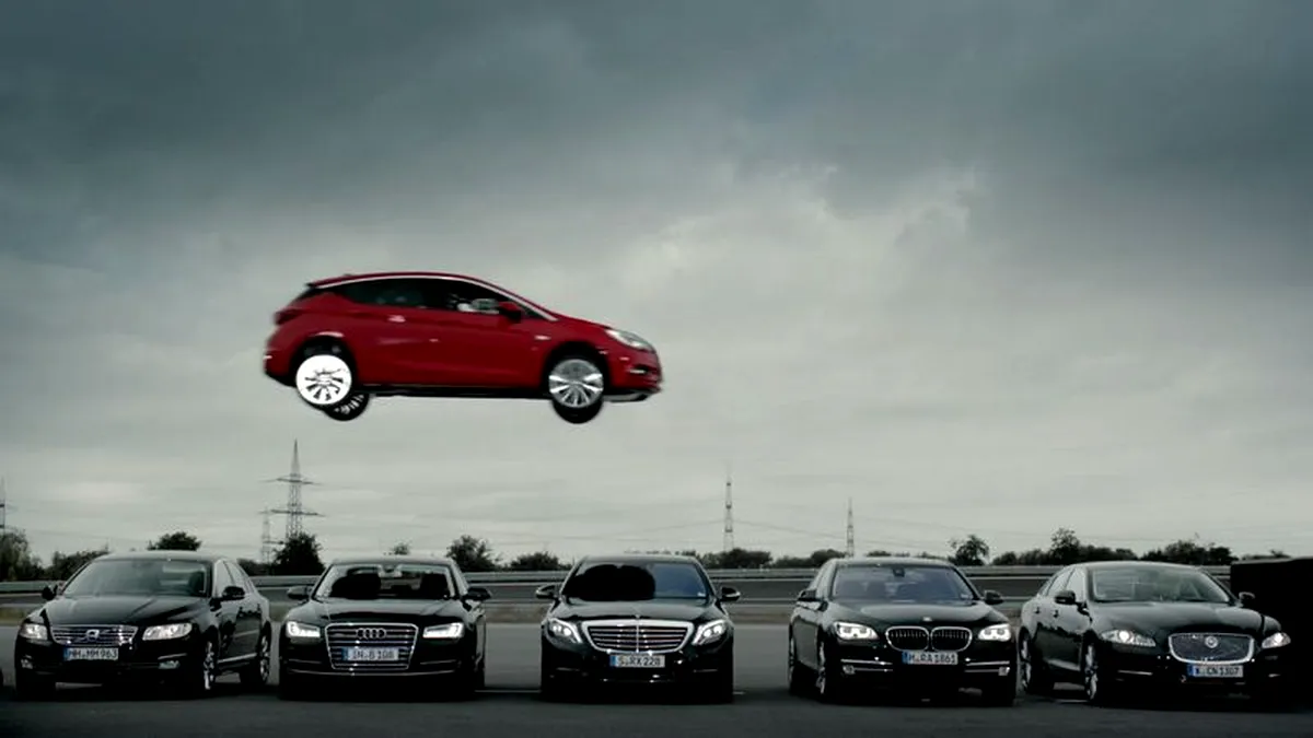 Noul Opel Astra K sare peste segmentul premium. La propriu. VIDEO