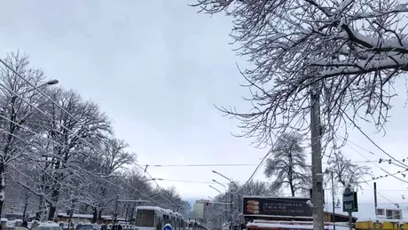 Cum arată Bucureștiul după prima zăpadă din 2020 - GALERIE FOTO