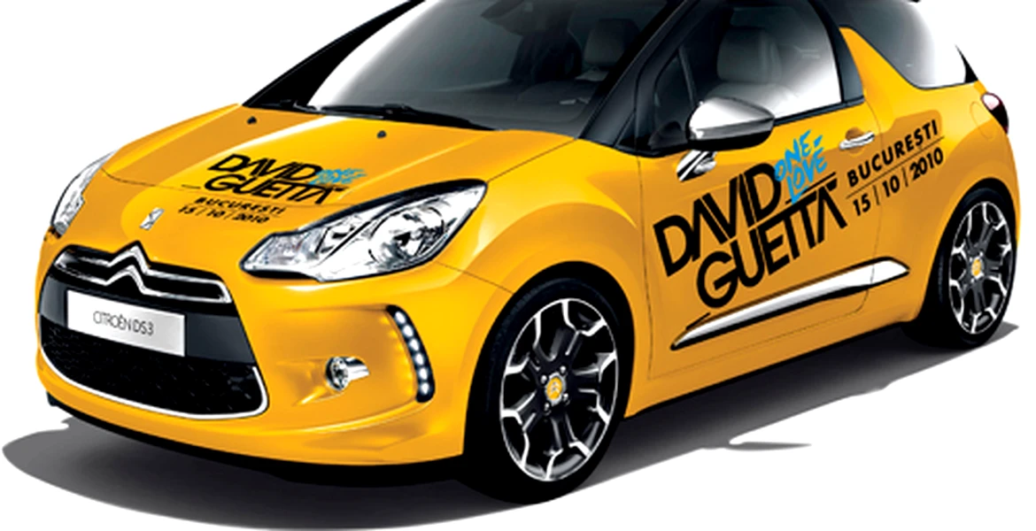 Citroen DS3 maşina oficială a concertului David Guetta