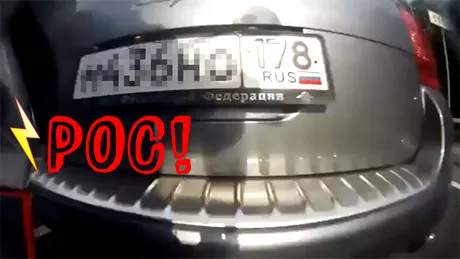 VIDEO: Cum să dai cu capul de maşină dacă nu eşti atent