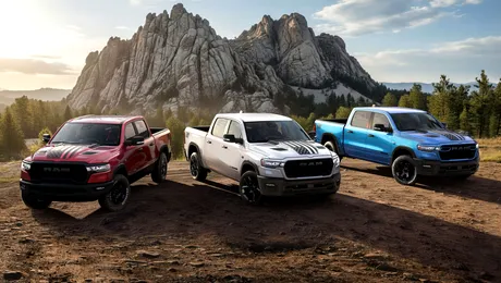<span class='prepend'>Foto</span> | Ram sărbătorește ziua Americii cu trei camionete speciale, disponibile doar în roșu, alb și albastru