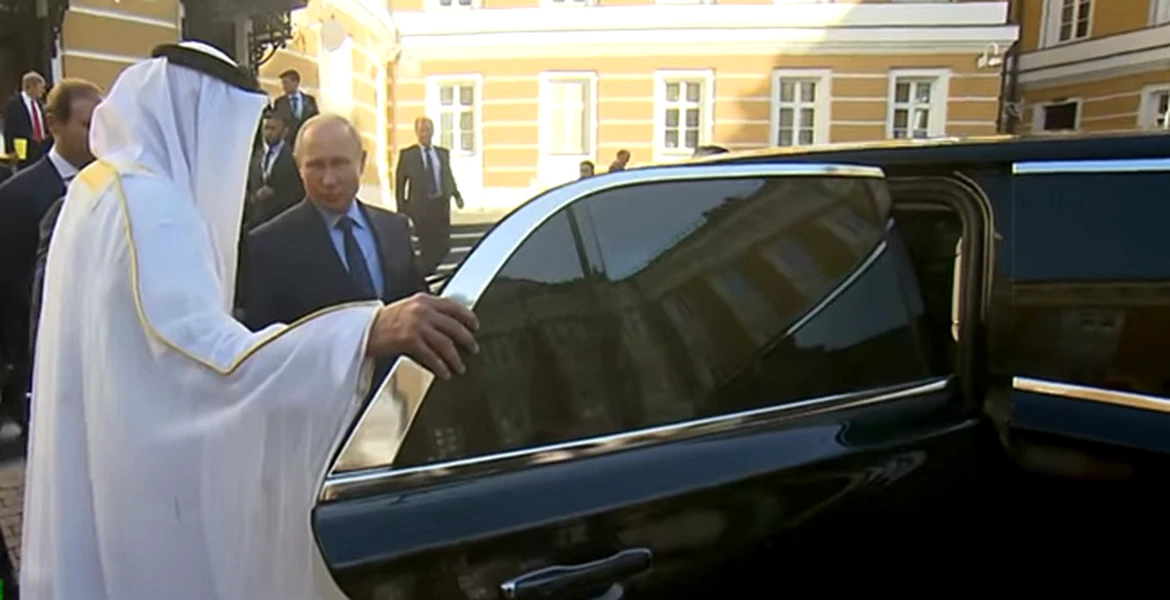 Vladimir Putin i-a prezentat limuzina Prinţului din Abu Dhabi – VIDEO