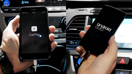 Comparaţie între Android Auto şi Apple CarPlay. VIDEO