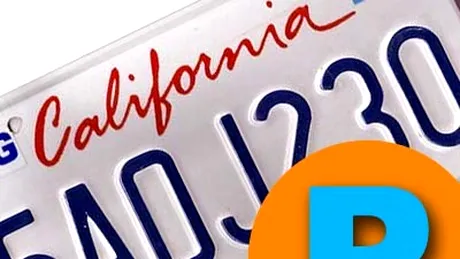 Măsuri anti-criză în California: reclame pe numerele de înmatriculare