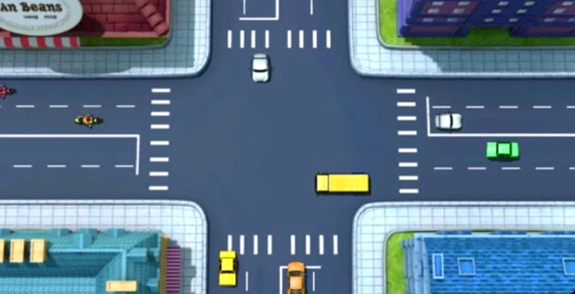 Chestionarul auto nr. 253: cine are prioritate în această intersecţie NESEMAFORIZATĂ?