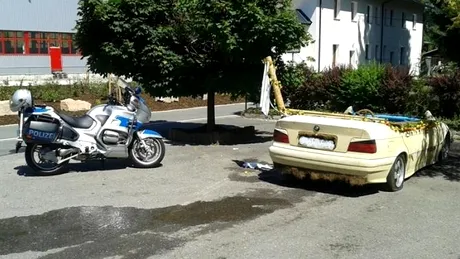 INCREDIBIL: poliţia germană a confiscat cel mai ciudat BMW!