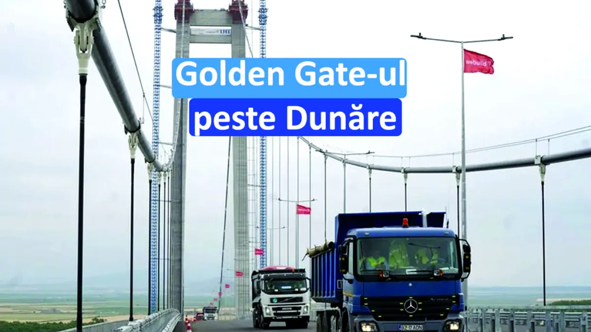 CNAIR: Au început testele de rezistență pe podul peste Dunăre de la Brăila - VIDEO