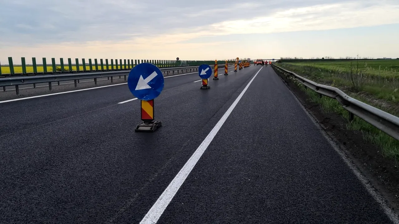 Restricții de trafic pe Autostrada Soarelui. Zonele unde au loc reparații 