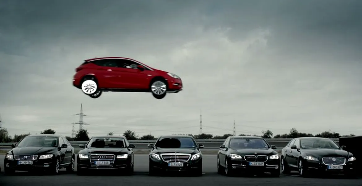 Noul Opel Astra K sare peste segmentul premium. La propriu. VIDEO