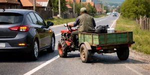 De ce poliția amendează, și în 2026, șoferii de motocultor, chiar dacă nu circulă cu viteză și au permis de conducere