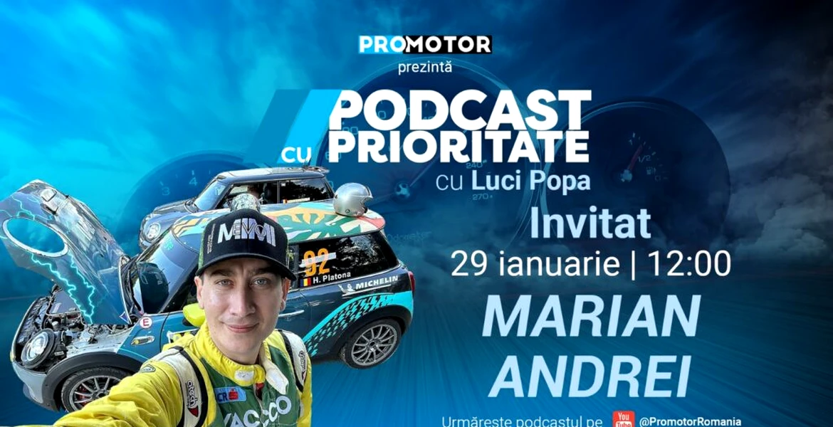 „Podcast cu Prioritate” îl are ca invitat pe Marian Andrei. Ediția #31 apare luni, 29 ianuarie, ora 12:00